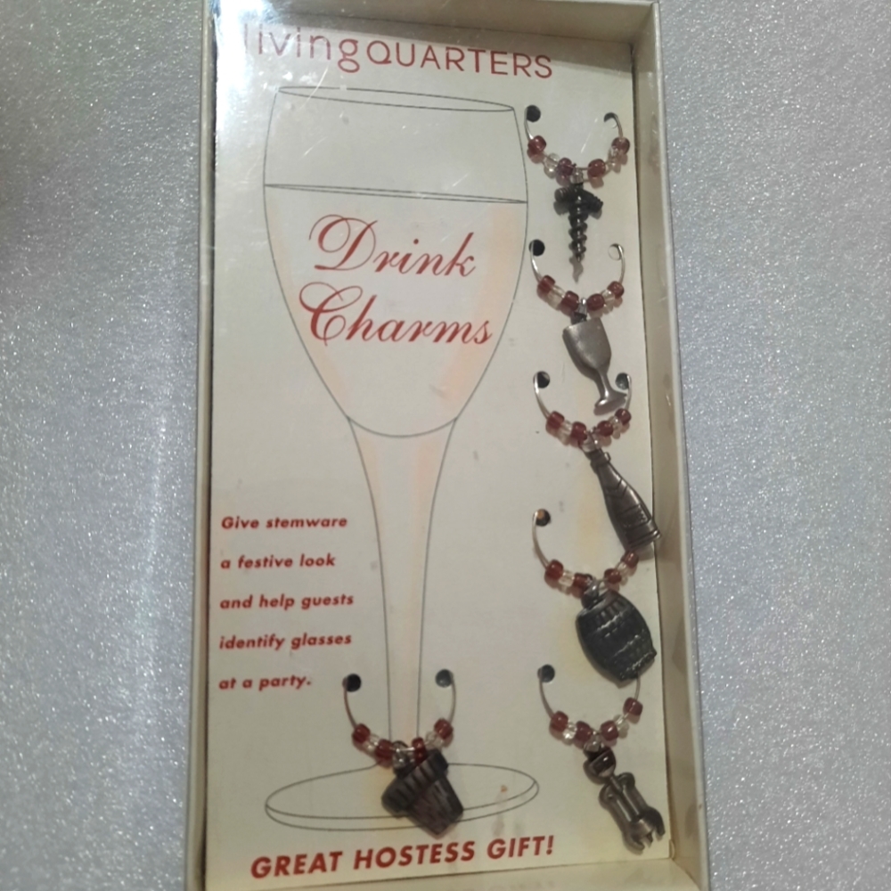 Living quarters wine charms.